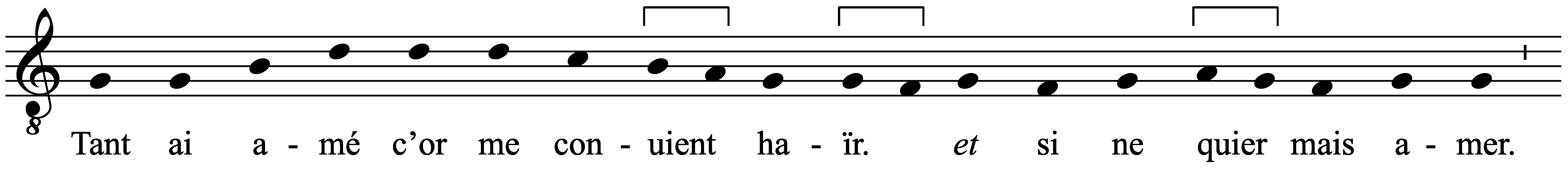 Work musical notation